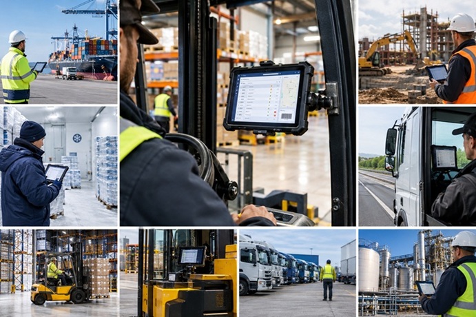 tablettes mobiles pour véhicules gestion logistique et grand froid